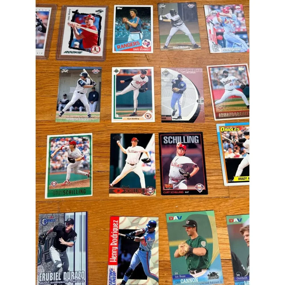 93 Card Baseball Card Lot Rookies Stars A-Rod Schilling Sheffield Manny Ramirez